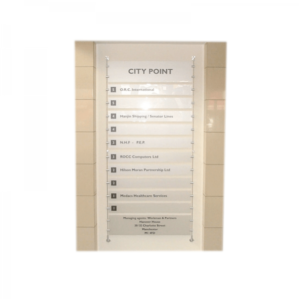 Advanced Display Systems | Rod Mounted Signage