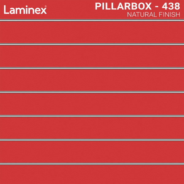 Pillarbox Red Slat wall or shelving sample