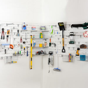 wall-mounted-garage-organiser-DIY-wall-panel-kit