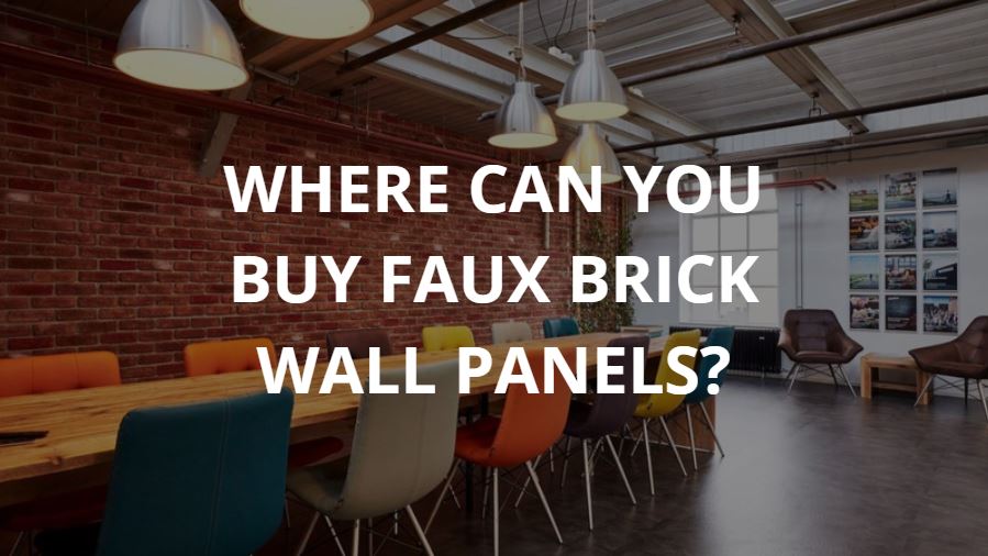 Where can you buy faux brick wall panels?