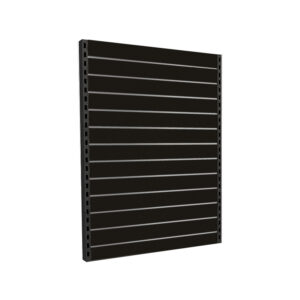 Black Slat wall gondola Shelving back panel